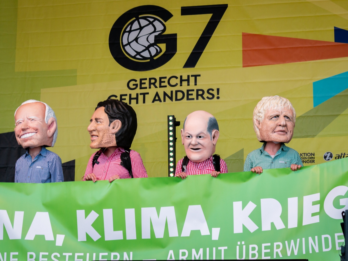 Demonstration held in Munich Ahead of G7 Summit in Bavaria